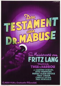 The Testament of Dr. Mabuse poster