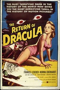 The Return of Dracula poster